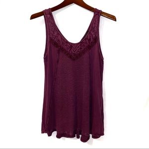 Rock & Republic Maroon Tank